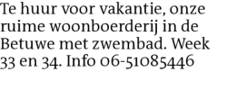 Voorbeeldafbeelding van de advertentie, (Id: 2057154)